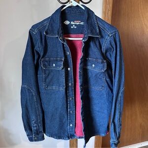 Dickies Temp IQ Denim Shacket with Red Inner Layer